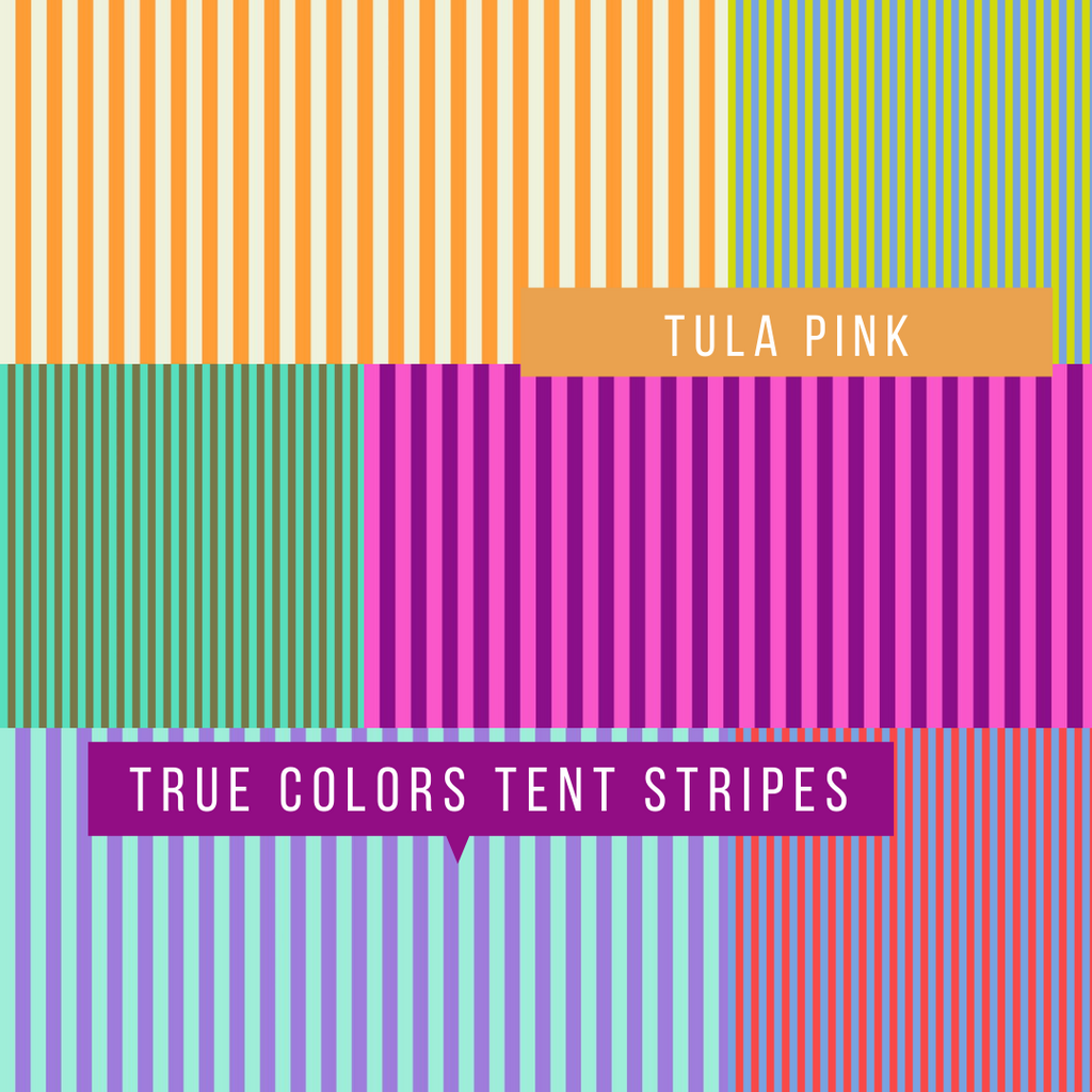 TULA PINK - True Colors - TENT STRIPES