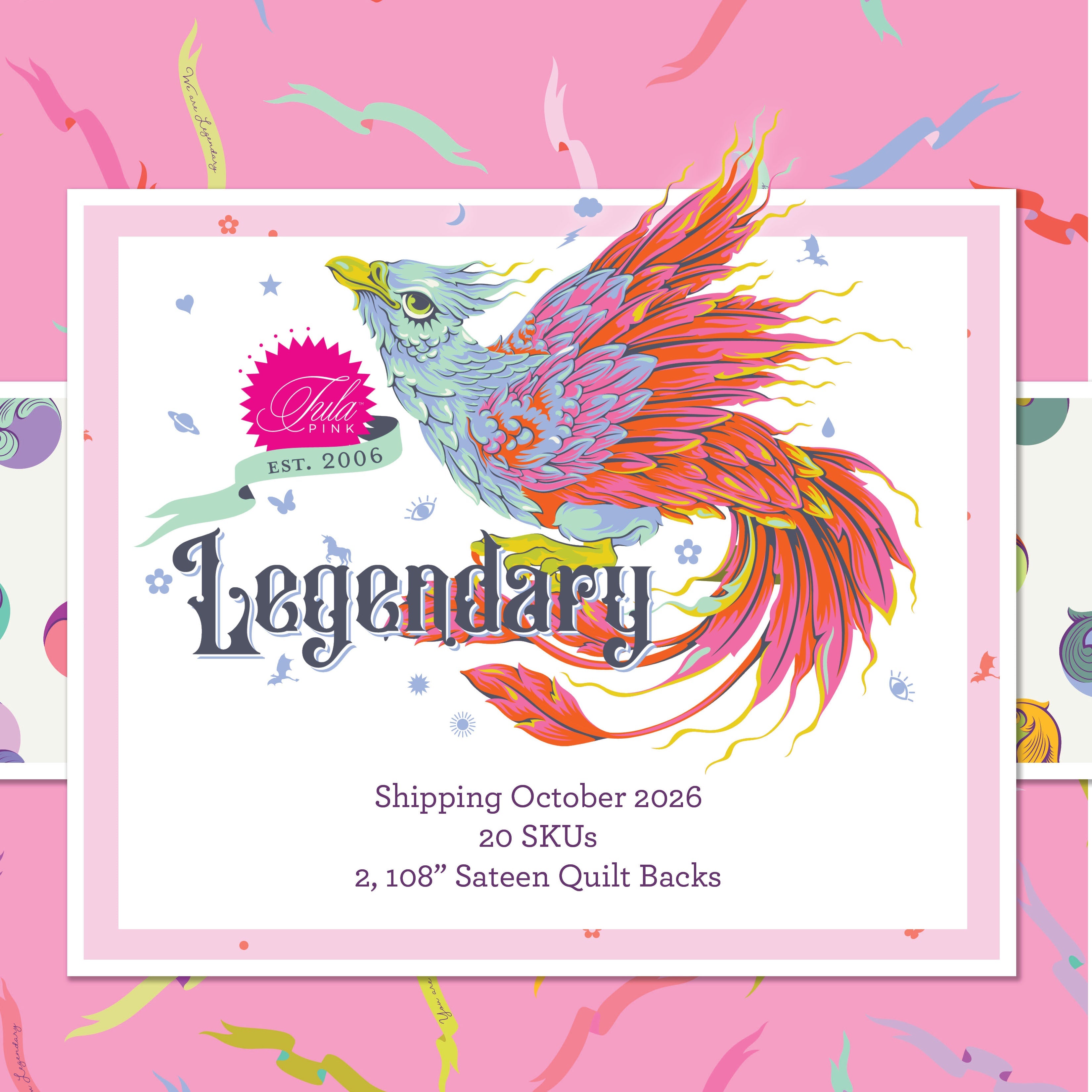TULA PINK - Legendary, SHIPPING October 2026