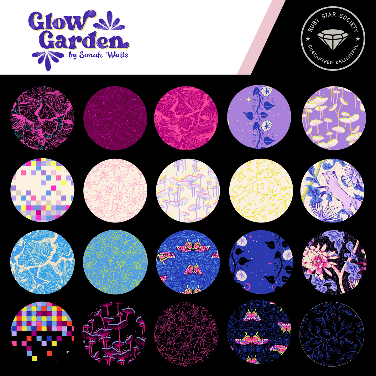 RUBY STAR SOCIETY - SARAH WATTS - Glow Garden – Artistic Quilts with ...