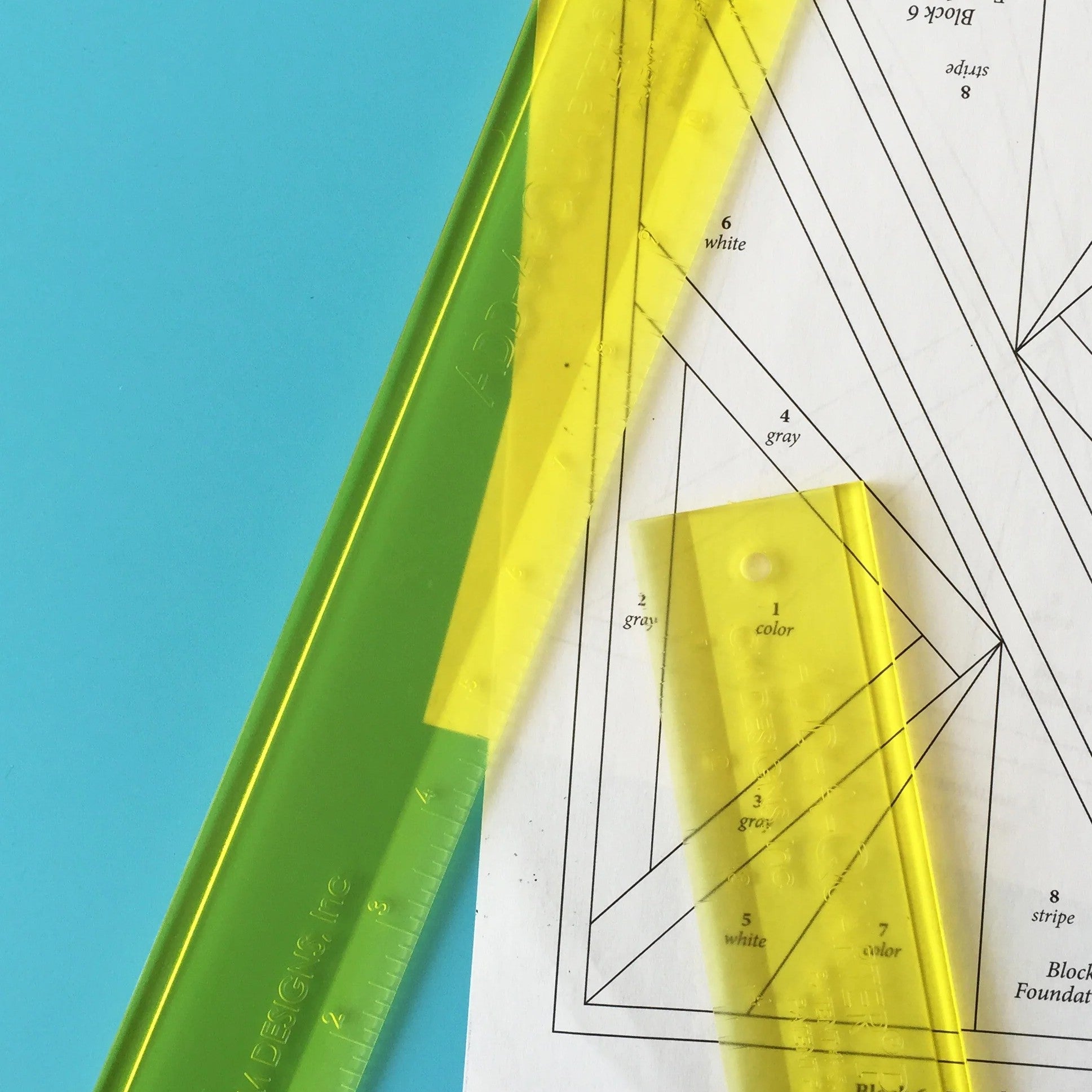 FOUNDATION PAPER PIECING - RULERS