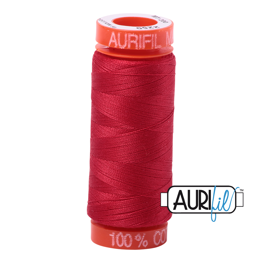 3-PACK - Aurifil Mako 50 wt Cotton Thread - White + Natural White + Chalk
