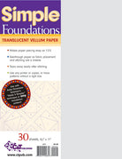 Simple Foundations - Piecing - Translucent Vellum