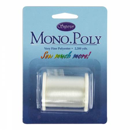 SUPERIOR THREADS - MonoPoly Invisible Polyester - 100wt Thread 2200yds