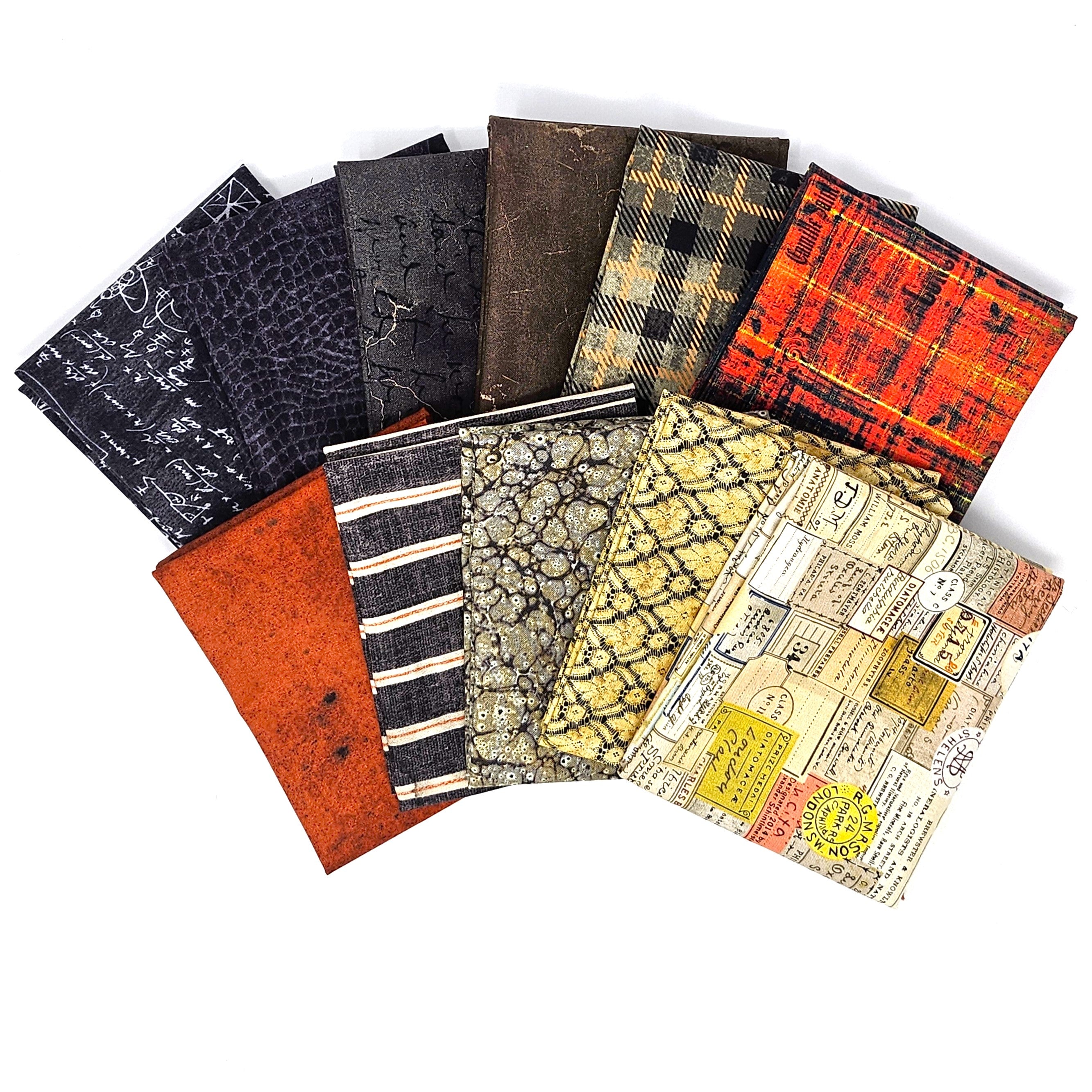 Tim Holtz Eclectic Elements Fat Quarter Bundle discount in Bold by Tim Holtz for Free Spirit (fb2fqth.bold)