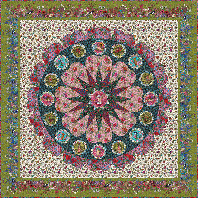 Robin Ruth Design - Odile Bailloeul - Language of Flowers - Flower Go Round Quilt Kit 