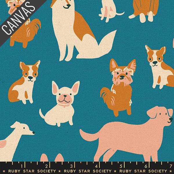 RUBY STAR SOCIETY - SARAH WATTS - DOG PARK -  CANVAS, CHAMBRAY