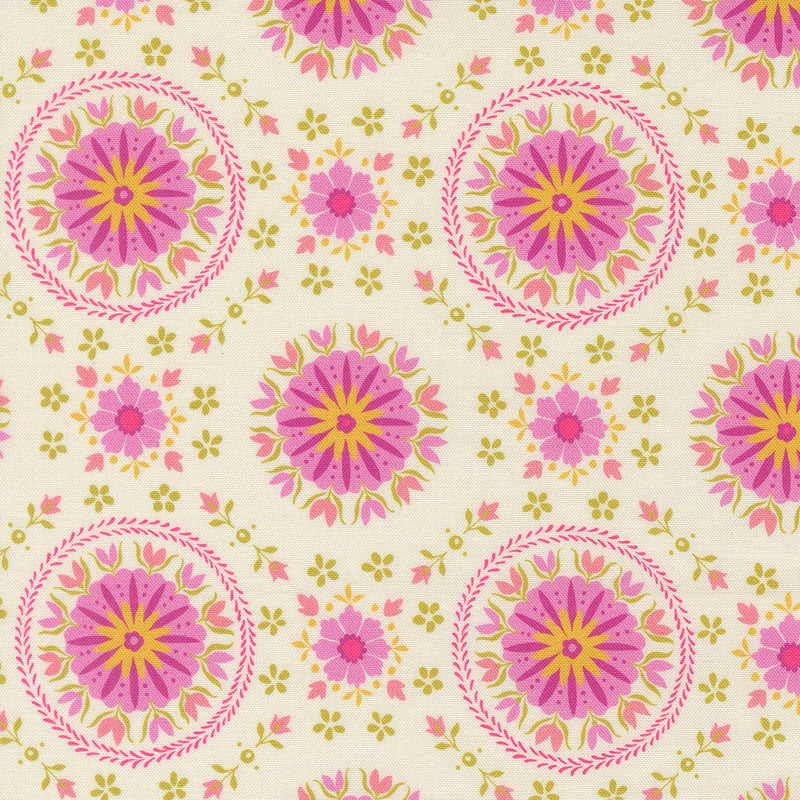 CRYSTAL MANNING - Parlor - Mandala, Cream 511964-11