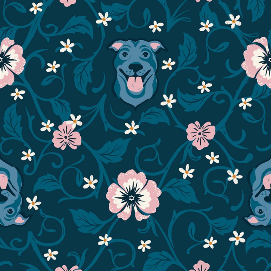 RUBY STAR SOCIETY - SARAH WATTS - DOG PARK, TEAL NAVY