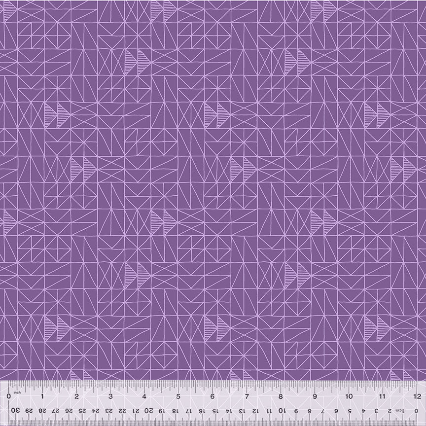 SASSAFRAS LANE DESIGNS - Foundation 2 - Patchwork, Purple 54639-14