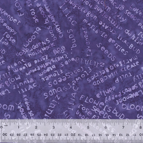 LAURA HEINE - Boho Blooms - Word Collage, Plum 732Q-12