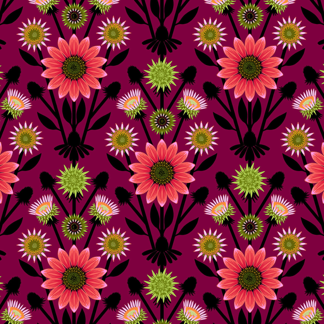 ANNA MARIA PARRY - Iconic - Lifespan, Eggplant – Artistic Quilts with ...