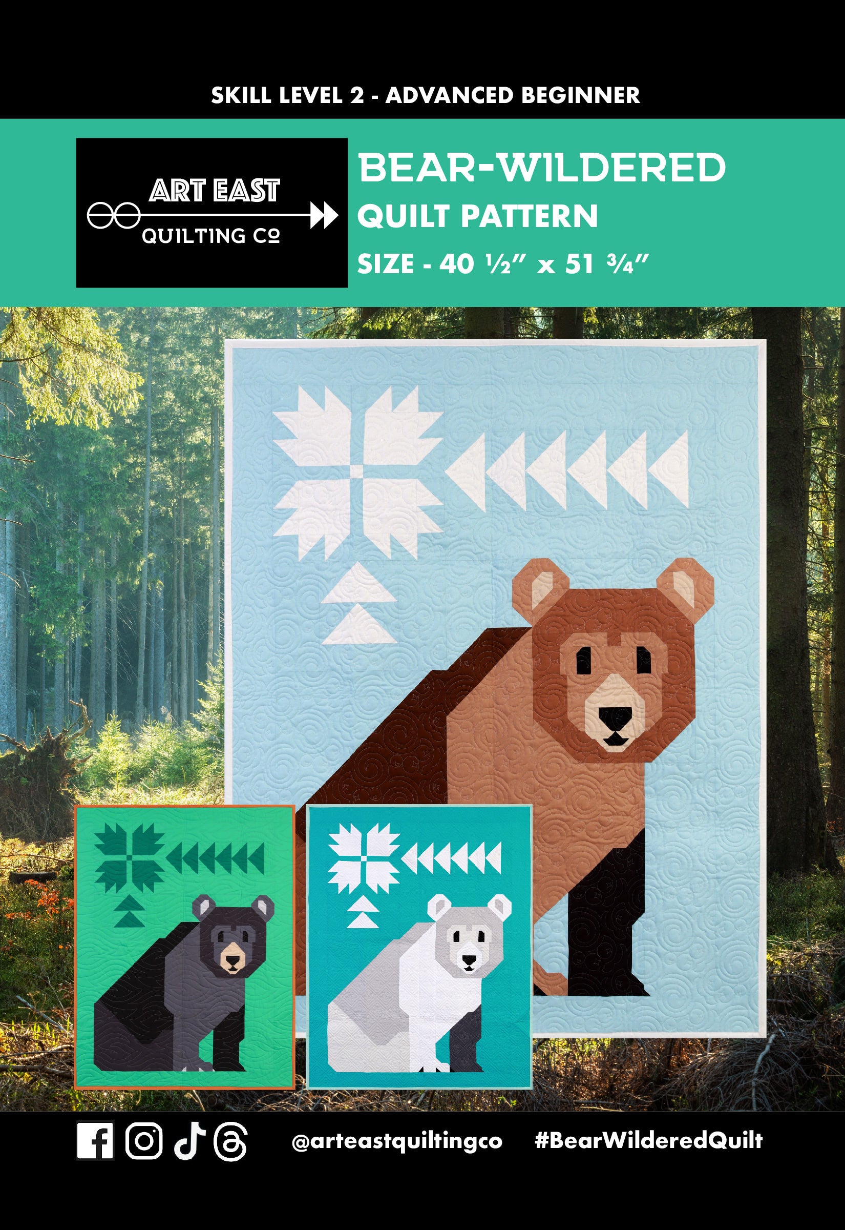 Art East Quilting Co - Bear-Wildered Pattern AEBW0325