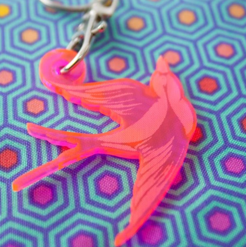 PAPER PIECES - TULA PINK - Bird Keychain