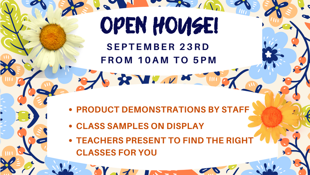 Open House at Artistic Quilts With Colors September 23rd 10AM TO 5PM