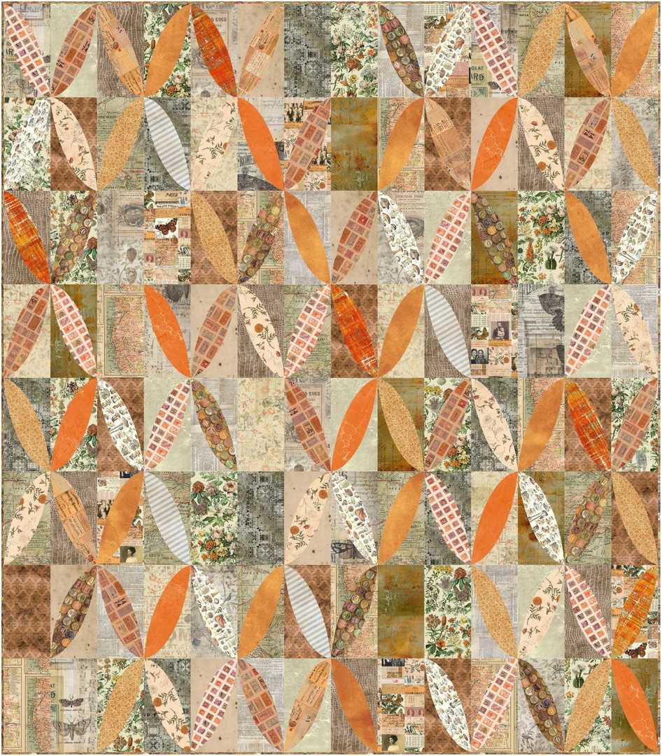 TIM HOLTZ - Palette Orange - Burnished Quilt Kit