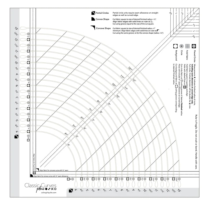 Color Girl Quilts - Classic Curves PLUS Ruler