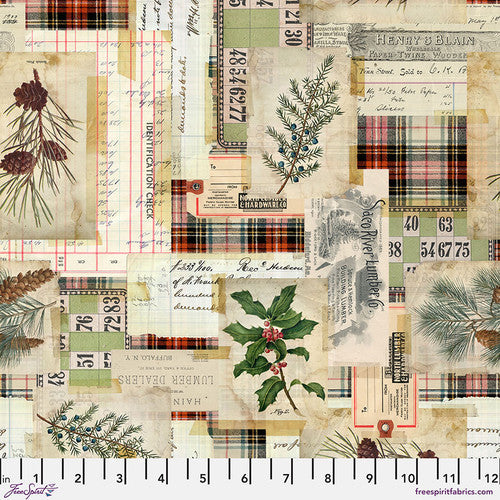 TIM HOLTZ - HOLIDAY PAST - Woodland Collage Canvas, Multi 