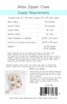 CENTER STREET QUILTS - Atlas Zipper Case Pattern CEN104