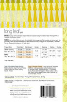 Carolyn Friedlander LLC - Long Leaf Quilt Pattern