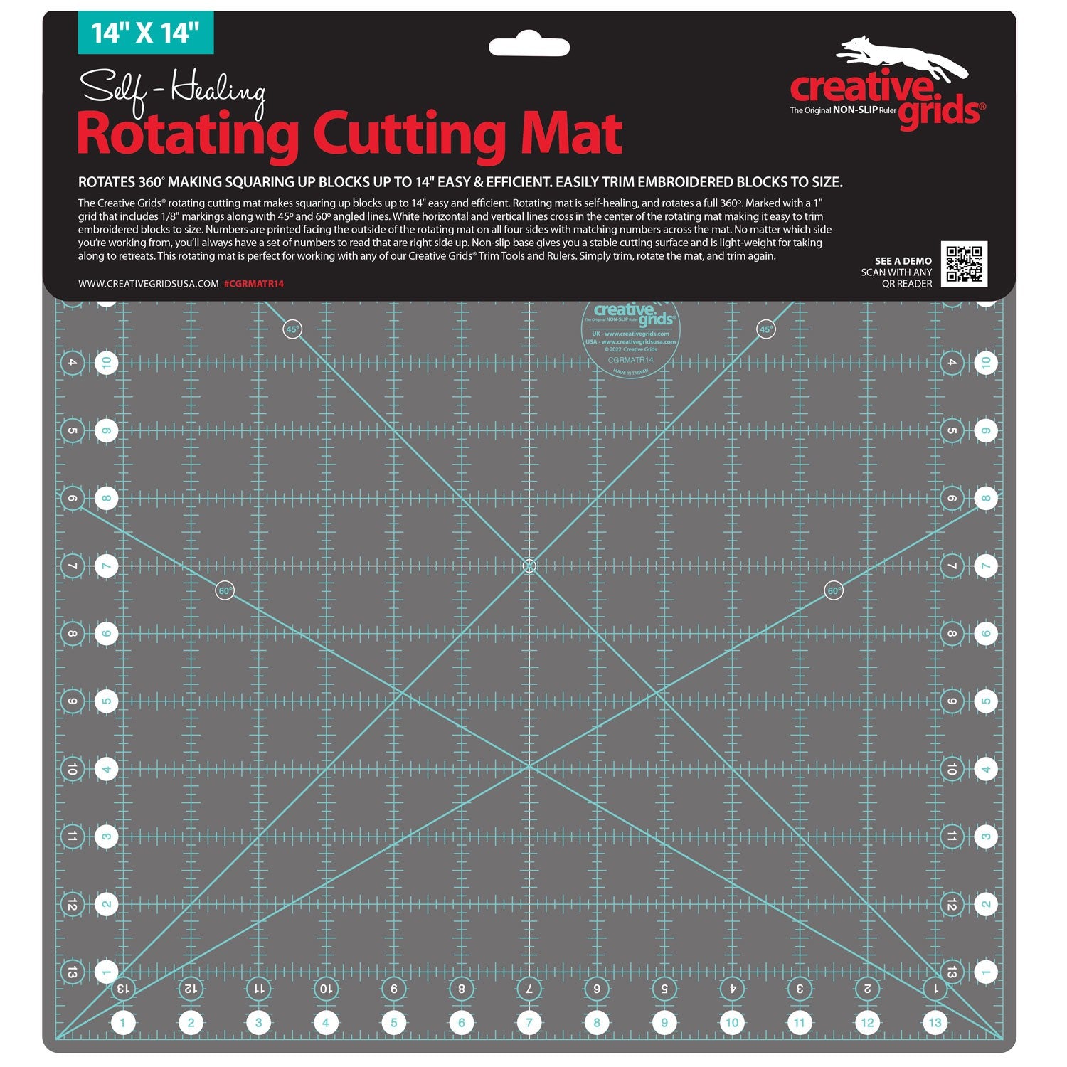 Omnigrid 360 Rotating Self-Healing Cutting Mat, 14 & Reviews