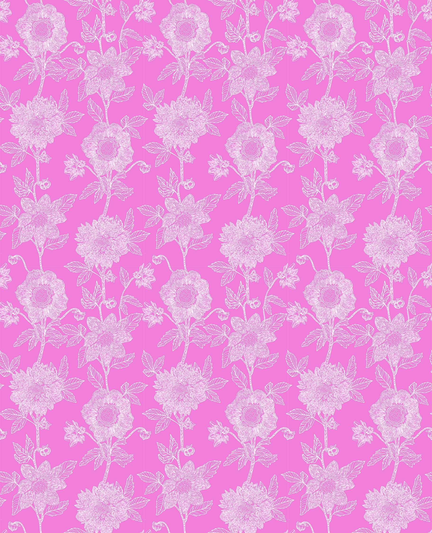 ANNA MARIA PARRY - Silhouette - Stitched Dahlia, Fuchsia CLAMT104-28L