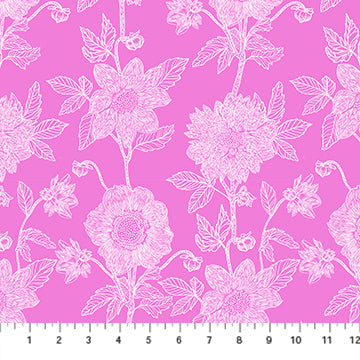 ANNA MARIA PARRY - Silhouette - Stitched Dahlia, Fuchsia CLAMT104-28L