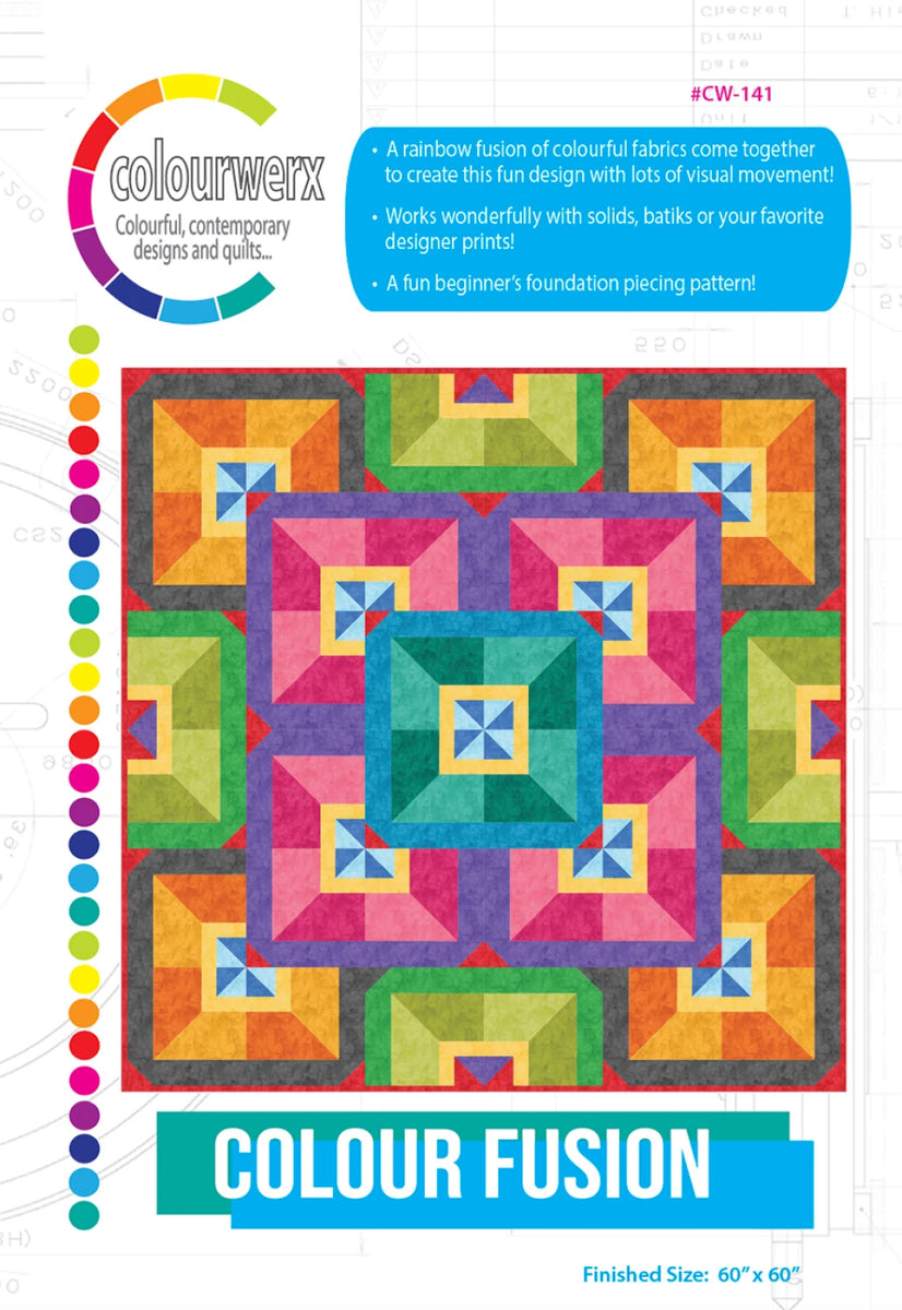 Colourwerx - Colour Fusion Pattern – Artistic Quilts with Colors Inc.
