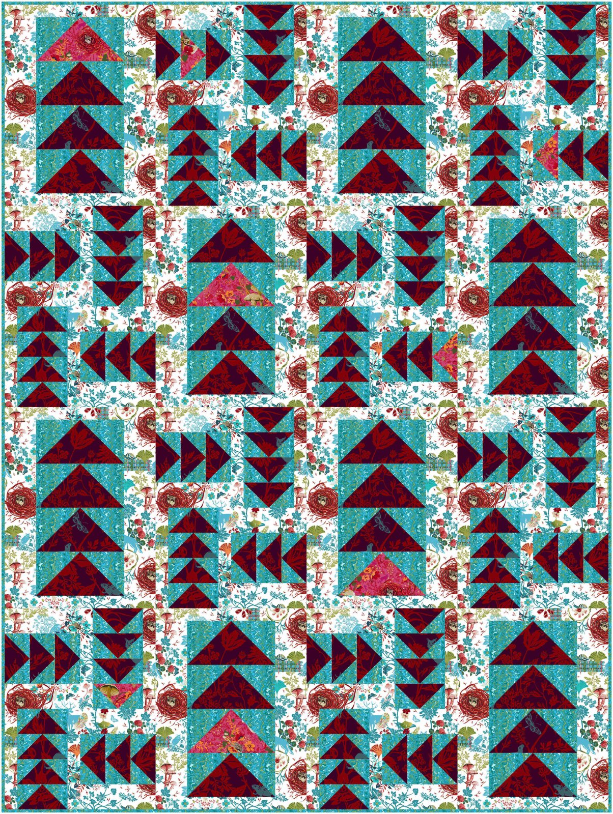 TAMARINIS -Chase Pattern – Artistic Quilts with Colors Inc.