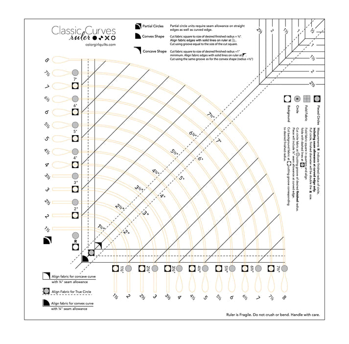 Color Girl Quilts - Classic Curves Ruler