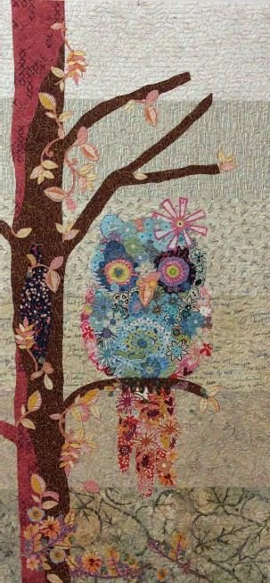 LAURA HEINE -  Cora the Common Owl Collage Pattern LHFWCORA