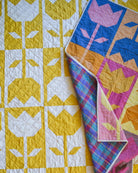 Side Lake Stitch - Flower Block Quilt Pattern