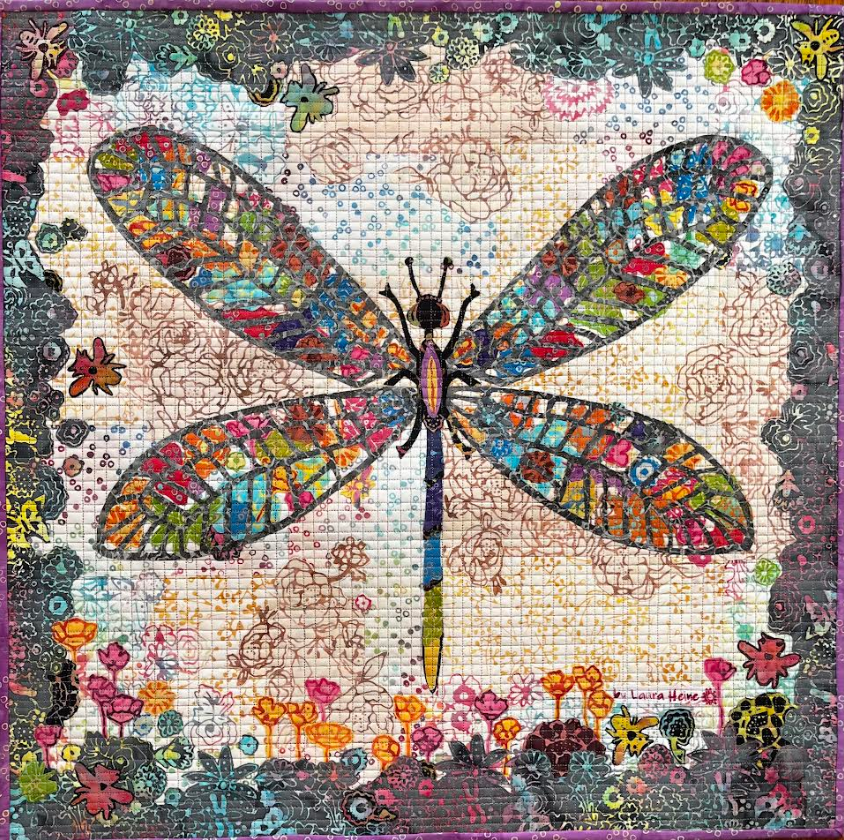 LAURA HEINE - Boho Blooms - Dragonfly Quilt Kit