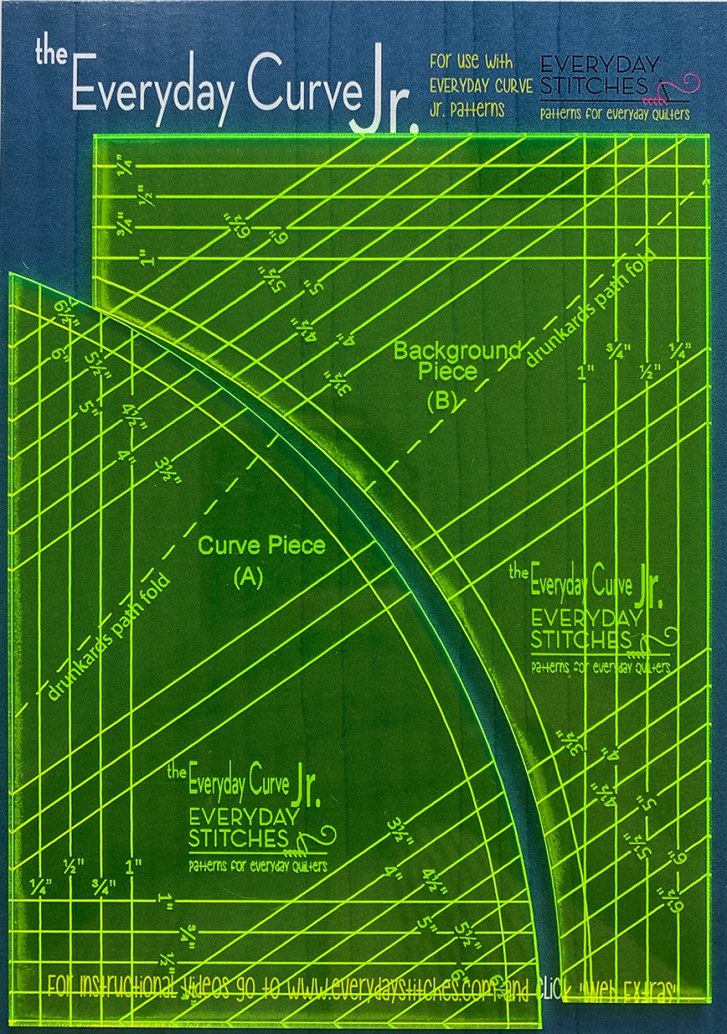 EVERYDAY STITCHES - Everyday Curve Junior Template Set