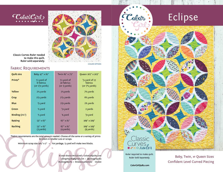 Color Girl Quilts - Eclipse Quilt Pattern