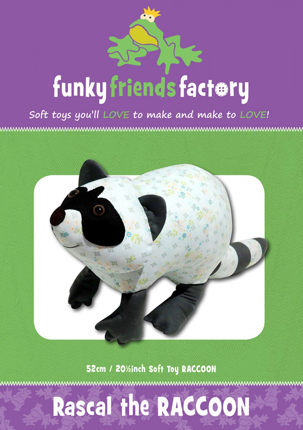 FUNKY FRIENDS FACTORY - Rascal Raccoon Pattern