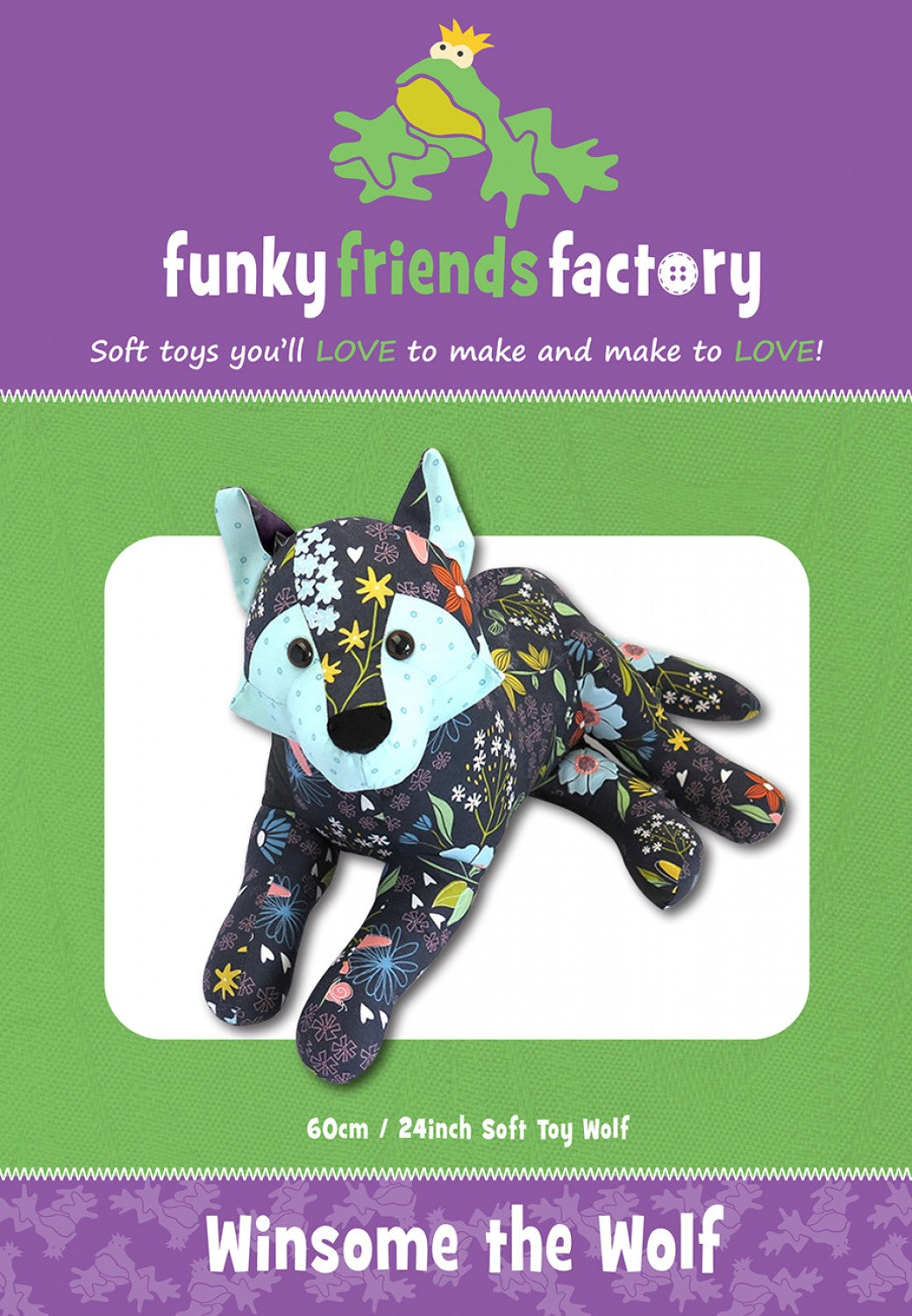 FUNKY FRIENDS FACTORY - Winsome Wolf Sewing Pattern