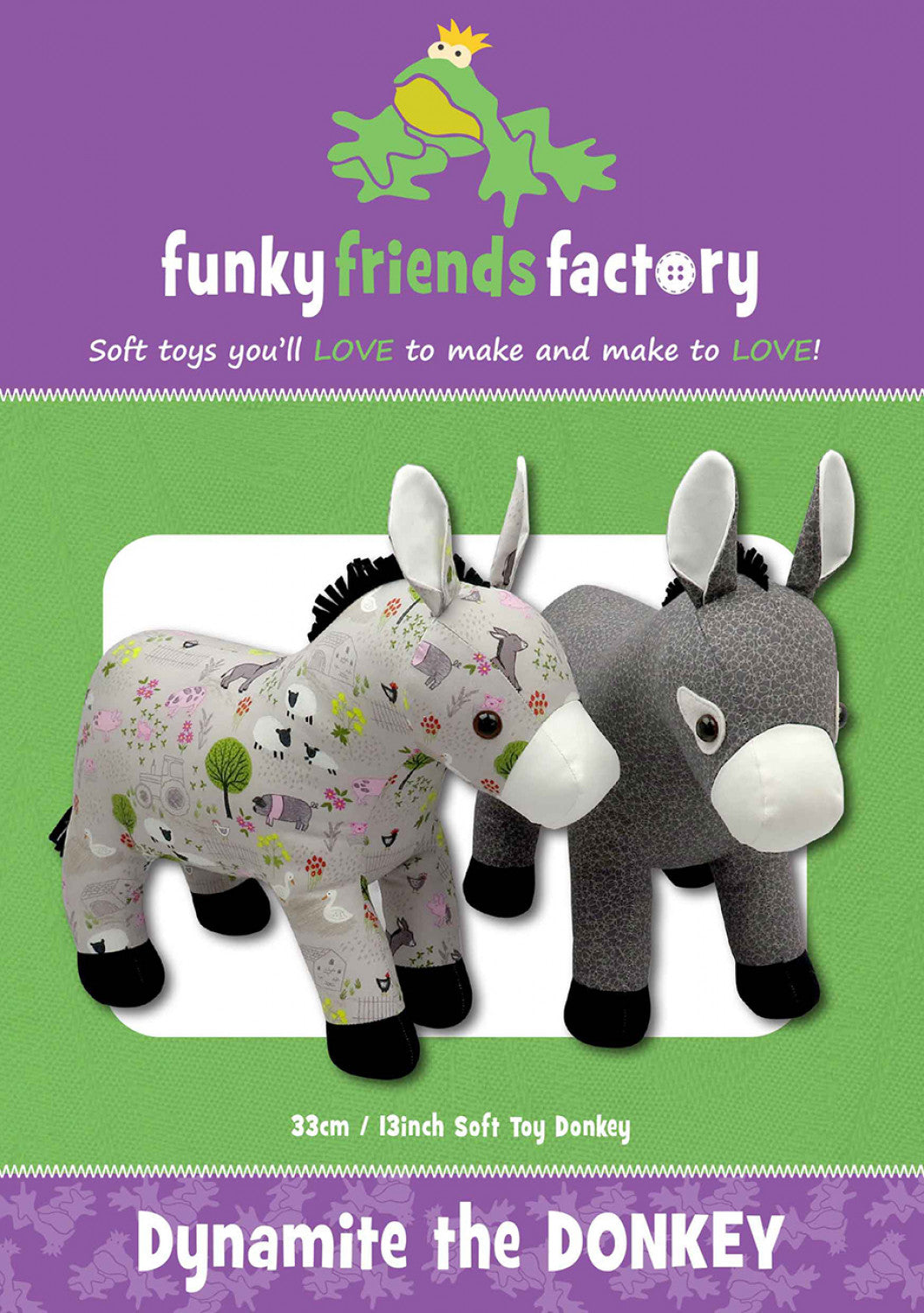 FUNKY FRIENDS FACTORY - Dynamite the Donkey Pattern