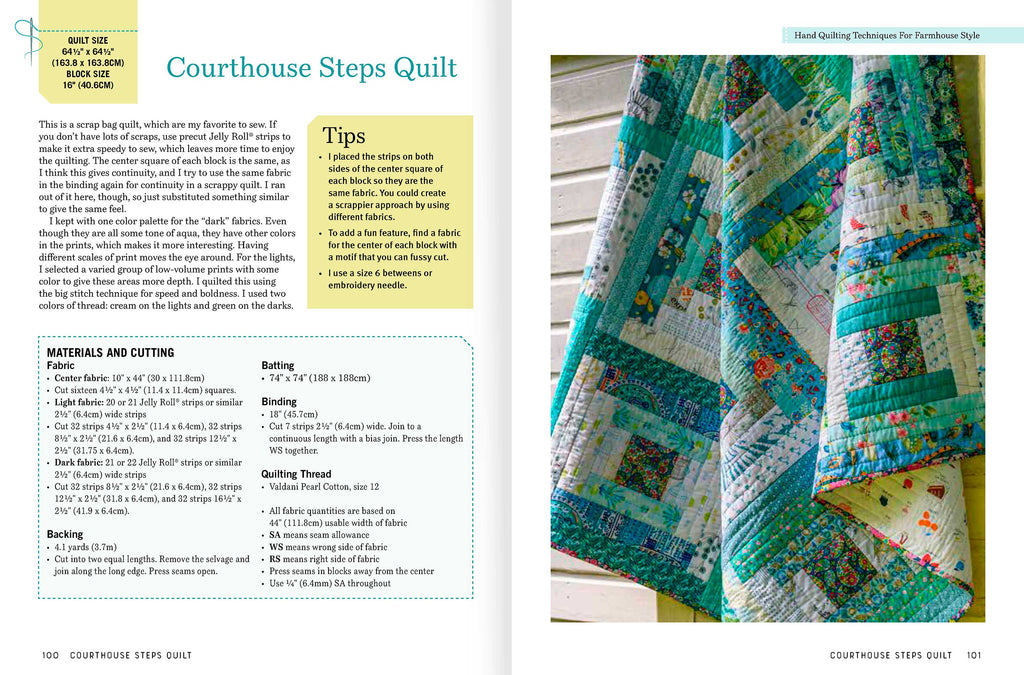 CAROLYN FORSTER - Hand Quilting Techniques for Farmhouse Style