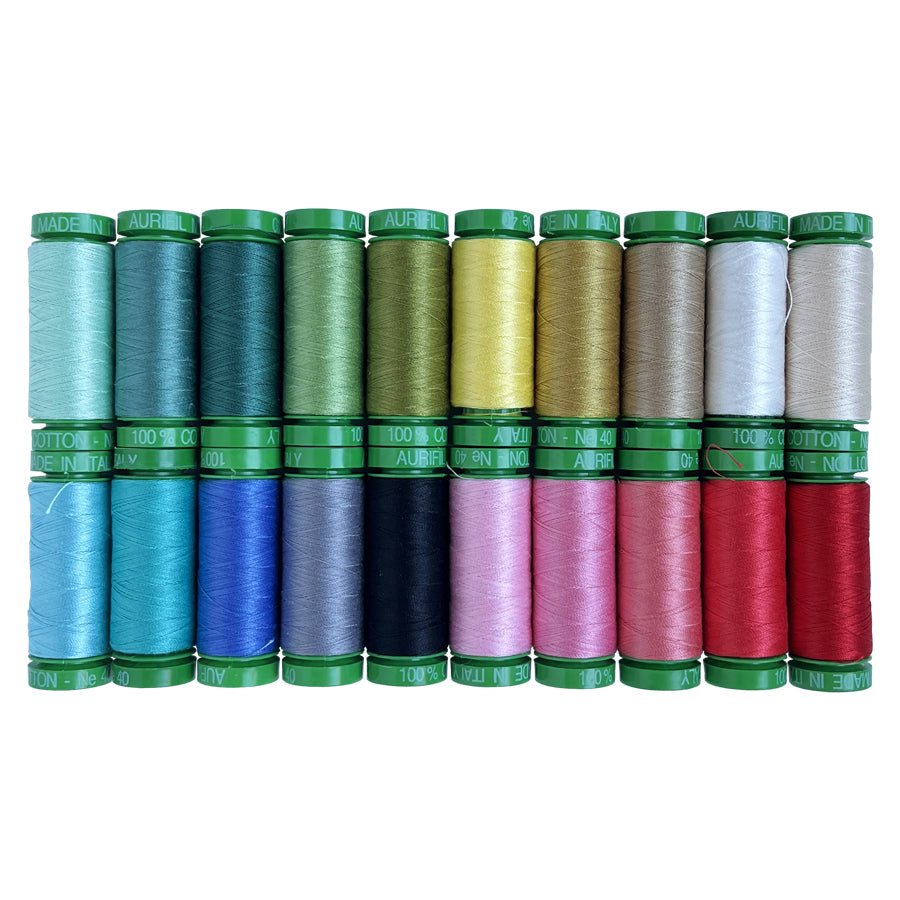 AURIFIL - Foundations 40wt Collection - 20 Small Spools AC40FC20