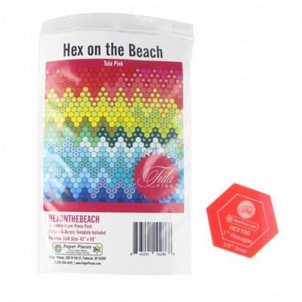 TULA PINK - Hex on the Beach Pattern + Complete Piece Pack