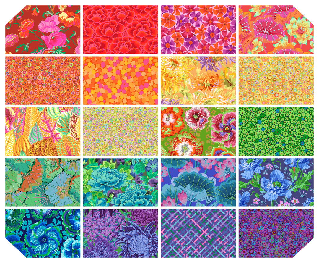 KAFFE FASSETT COLLECTIVE - CLASSICS PLUS PRE-CUTS - SPECTRUM COLORWAY FB4FQGP.SPECTRUM