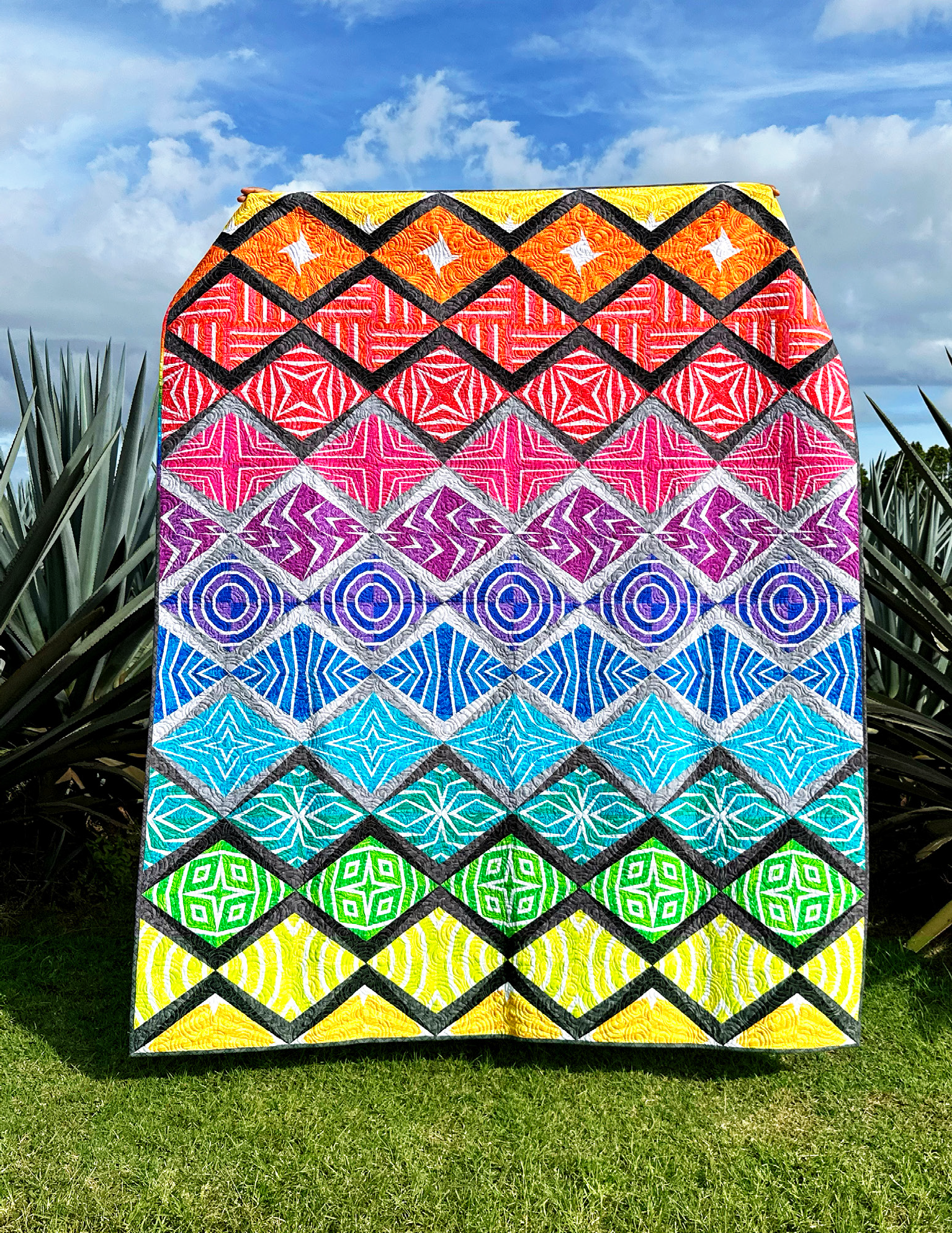 SASSAFRAS LANE DESIGNS - Foundation 2 - Karma Court Quilt Kit  54786QK-X