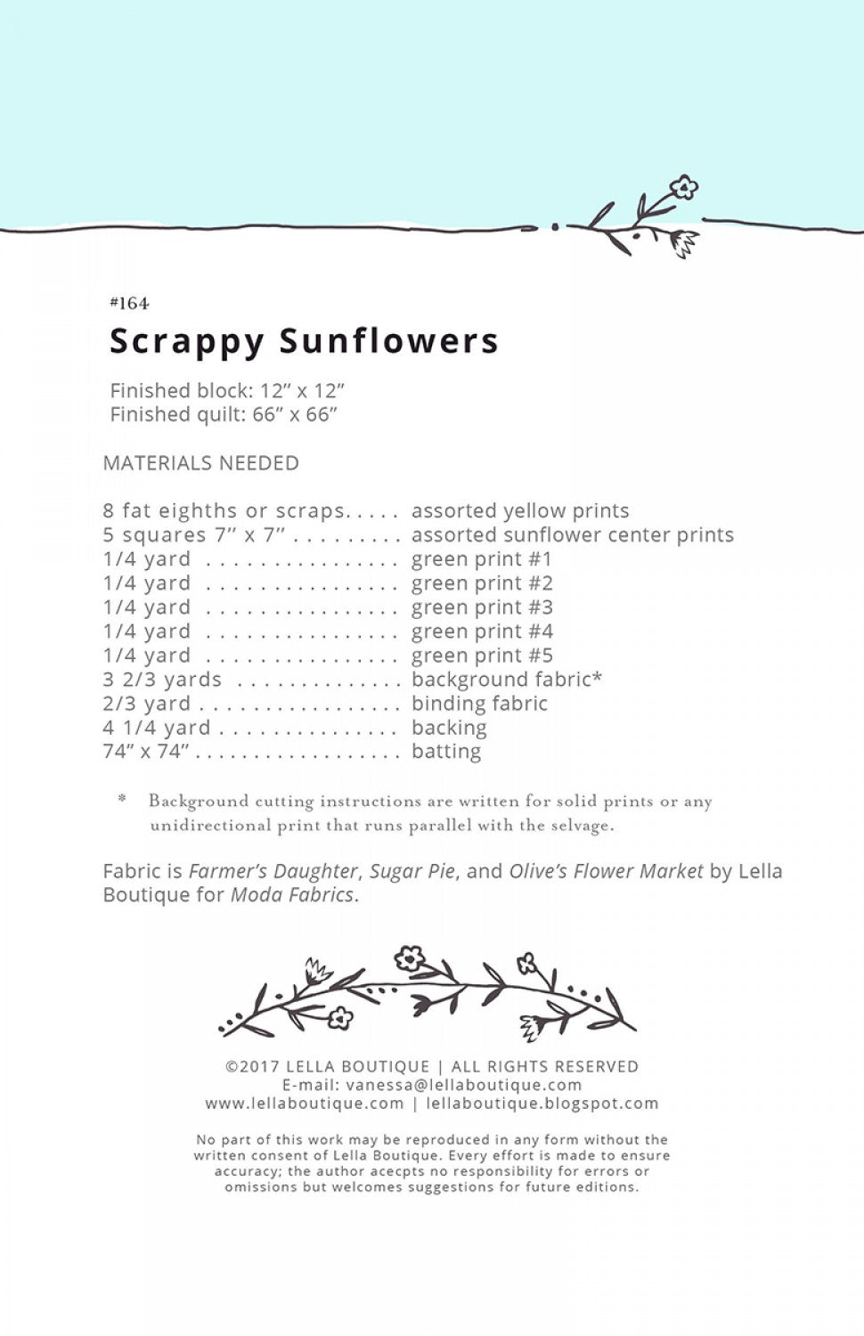 Lella Boutique - Scrappy Sunflowers