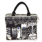 Laurel Burch - Cosmetic Travel Tote Wild Cat Black & White