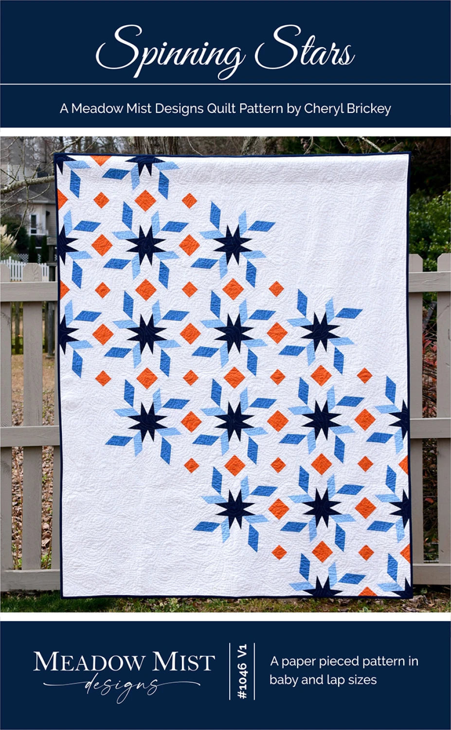MEADOW MIST DESIGNS - Spinning Stars Pattern MMD1046
