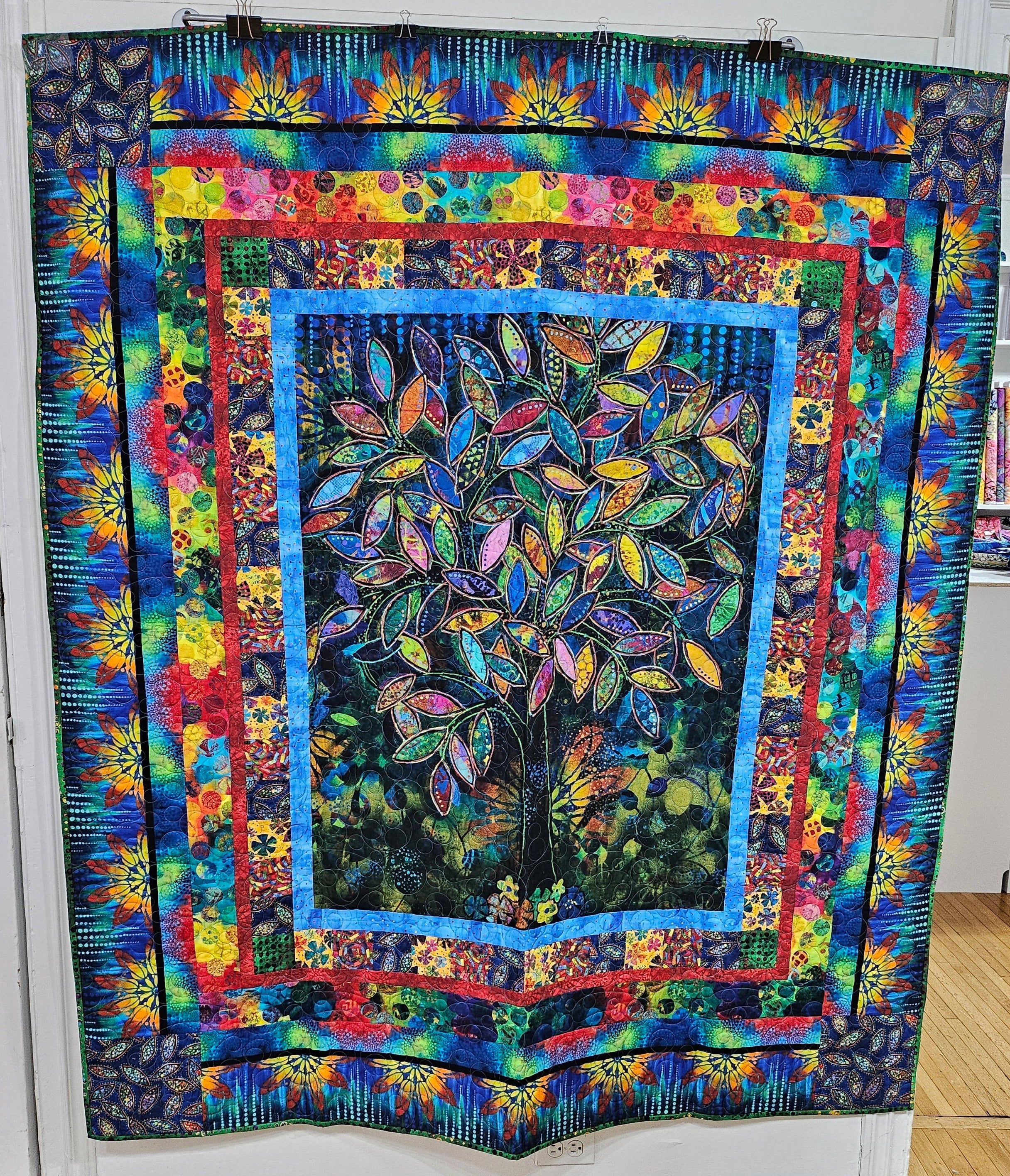 QUILT SAMPLES FOR SALE - SUE PENN - PAPER TREES - Paper Trees Quilt Kit