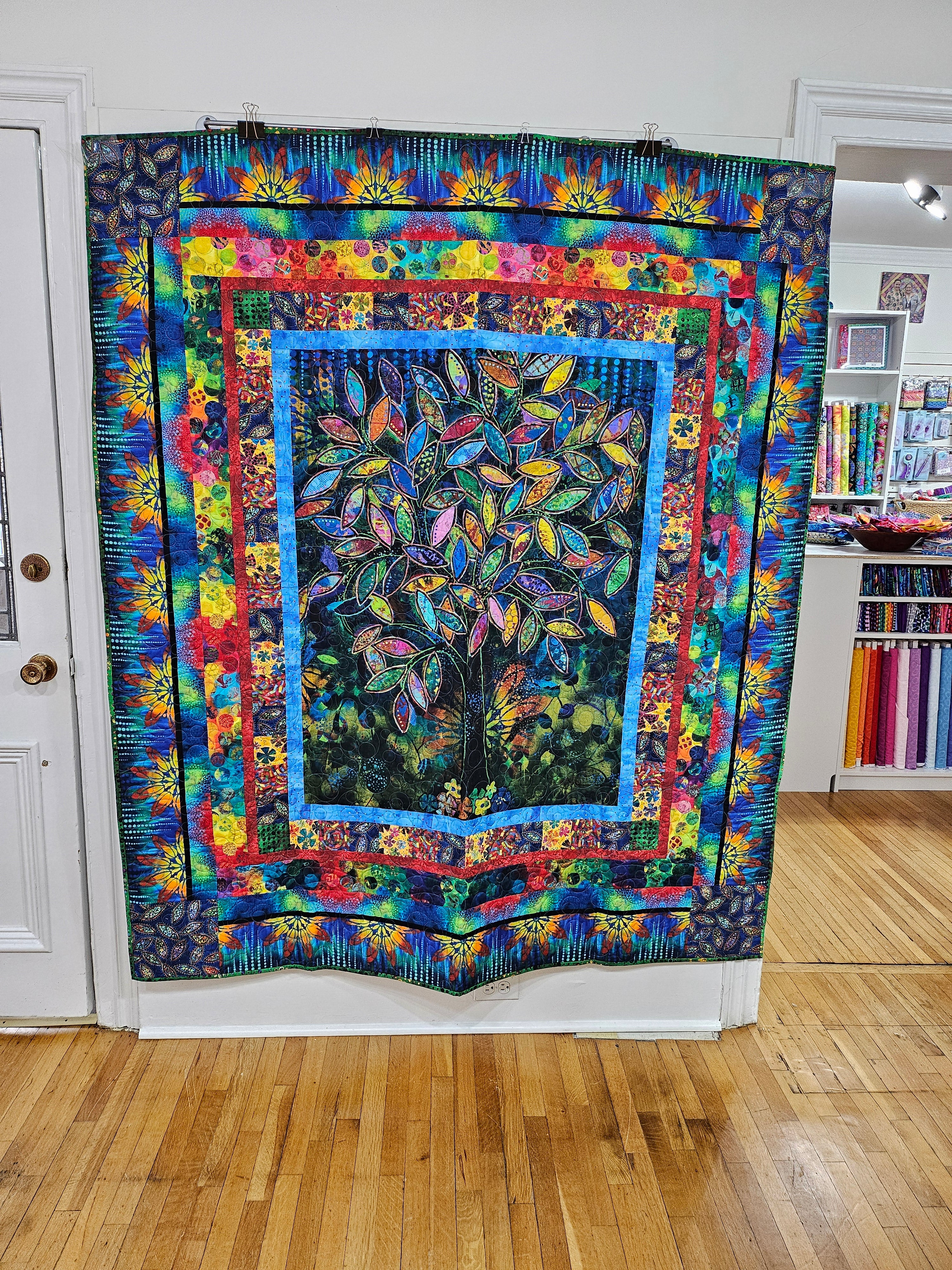 QUILT SAMPLES FOR SALE - SUE PENN - PAPER TREES - Paper Trees Quilt Kit