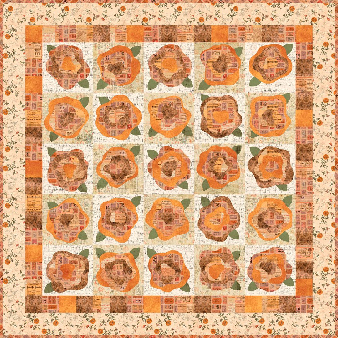 Timberlan Roses Quilt TIM HOLTZ - Palette Collections - French Roses Quilt Kit – Artistic ...