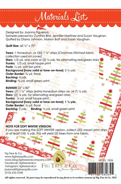 FIG TREE QUILTS - Yuletide Spruce Pattern