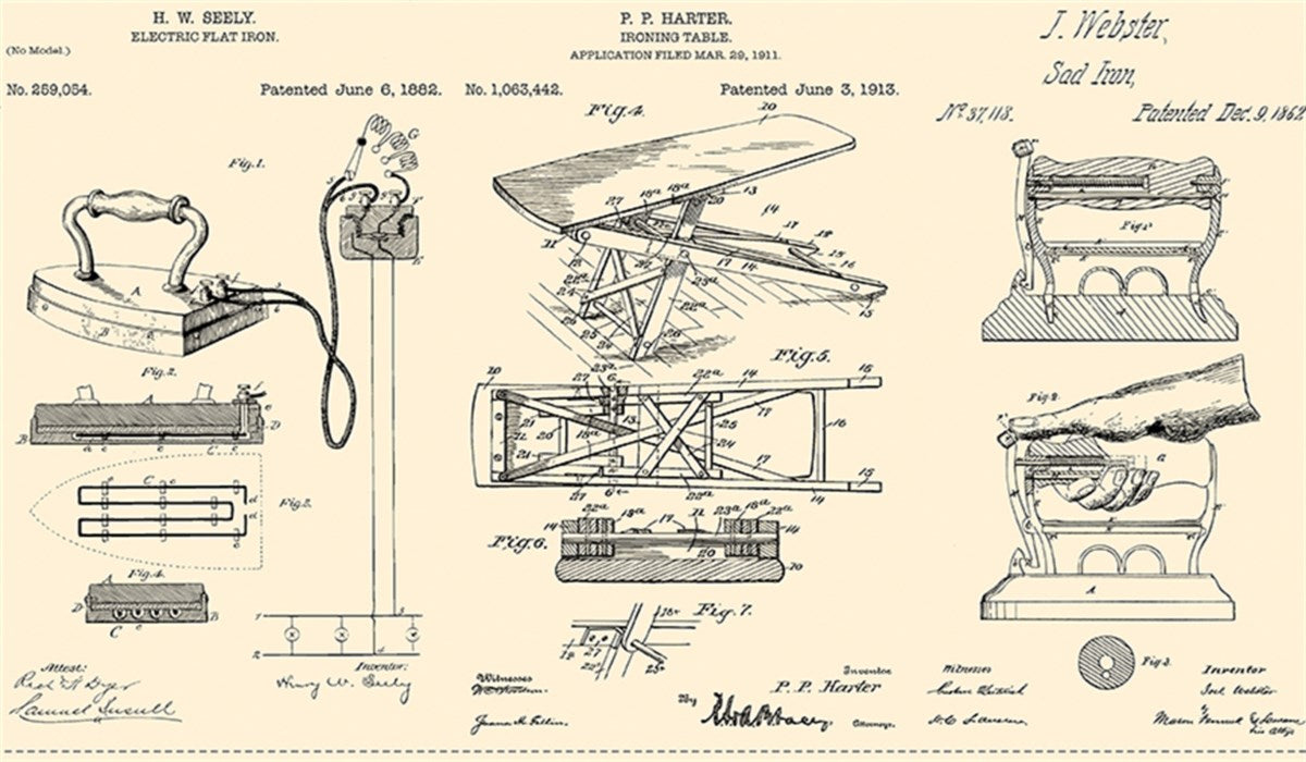 J. WECKER FRISCH - PRESS ON - Pressed Patent Panel, Parchment